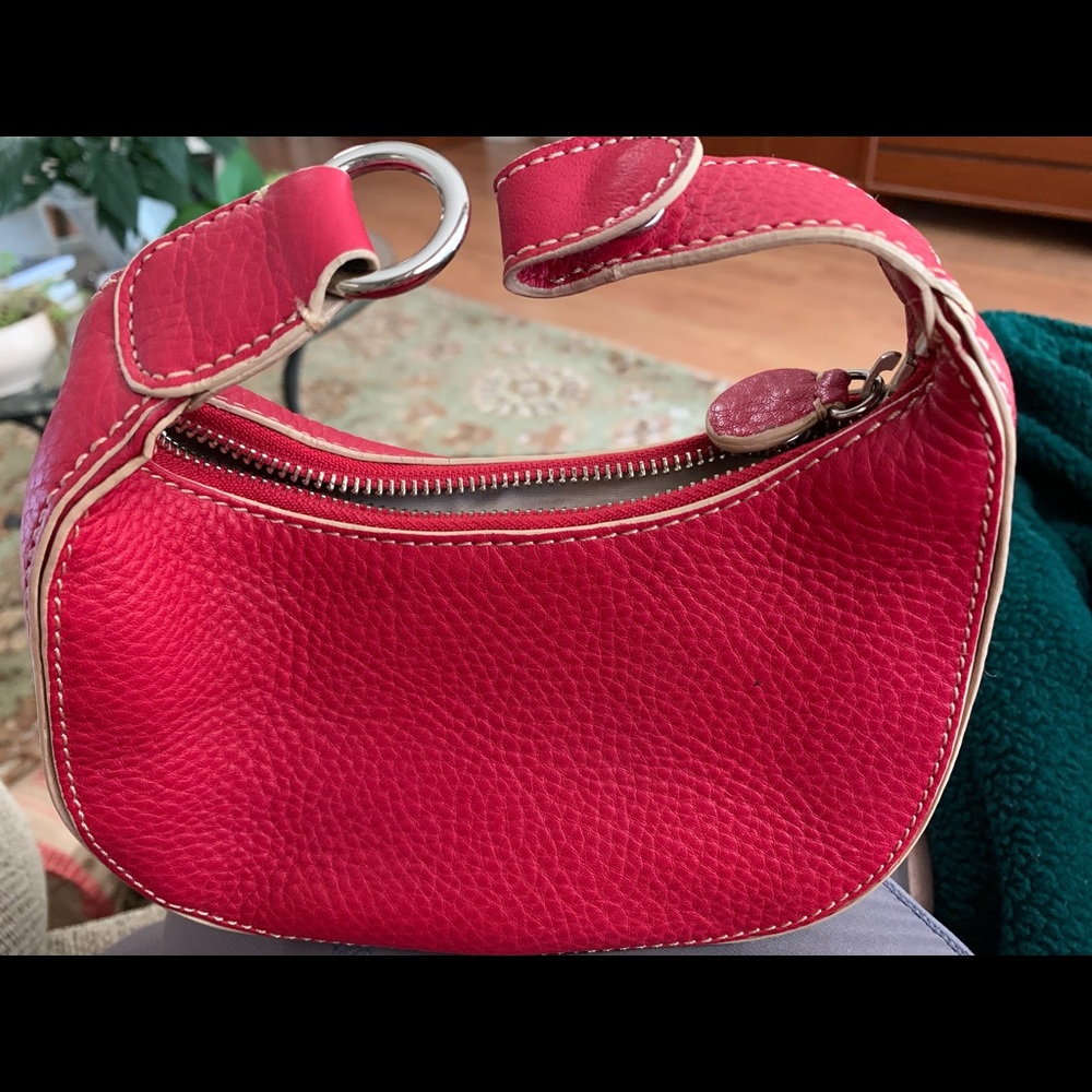 Red Leather Cole Haan Mini Hobo Special Edition